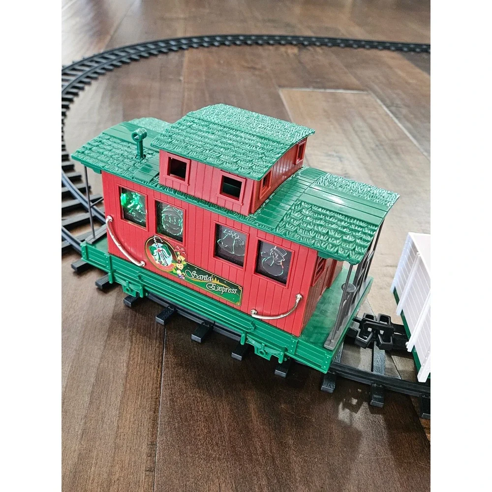Santas Express Christmas Train Set North Pole 1225 Locomotive Holiday Decor